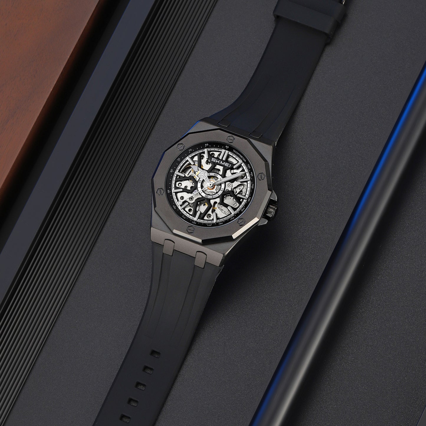 SKMEI - Montres pour hommes , étanches 3ATM, montres mécaniques automatiques