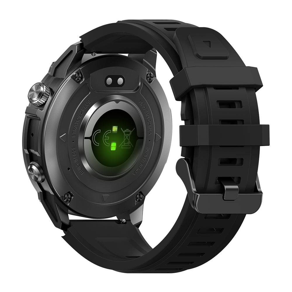 Zeblaze Stratos 2 Plus GPS montre intelligente 1.43 ''AMOLED affichage boussole altimètre barométrique Bluetooth appels téléphoniques Smartwatch