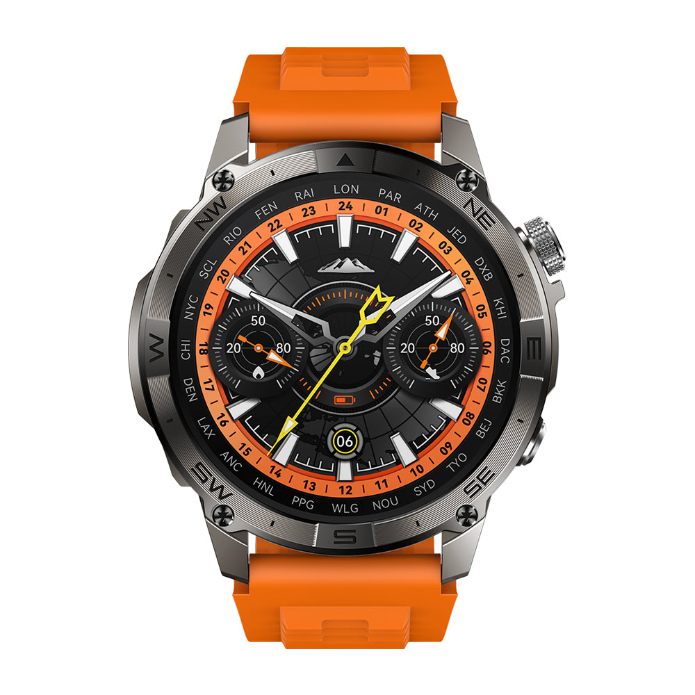 Zeblaze Stratos 2 Plus GPS montre intelligente 1.43 ''AMOLED affichage boussole altimètre barométrique Bluetooth appels téléphoniques Smartwatch
