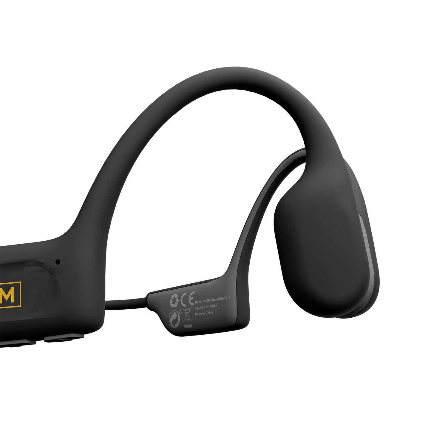 Écouteurs AGM Motion | Étanchéité IP68 | Écouteurs d'entraînement à la natation | Casques Bluetooth | Casque sans fil à conduction osseuse