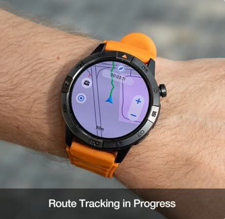 AGM Legion Pro | GPS | Carte hors ligne | 5 ATM | Étanchéité IP68 | Plus de 100 modes sportifs | Montre connectée