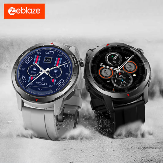Zeblaze-Montre intelligente GPS Stratos 3 Ultra, bande touristique intégrée, GNSS, boussole, altimètre barométrique, 5 iko, longue durée de vie de la batterie