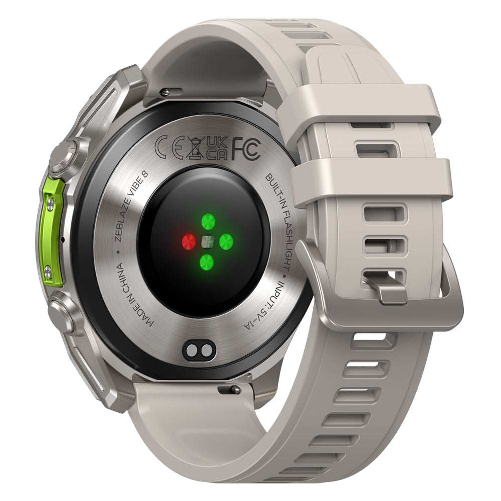 Zeblaze VIBE 8 appel vocal montre intelligente 1.43 "AMOLED affichage fréquence cardiaque pression artérielle Modes multisports montre intelligente