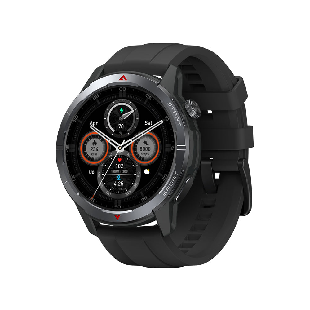 Zeblaze-Montre intelligente GPS Stratos 3 Ultra, bande touristique intégrée, GNSS, boussole, altimètre barométrique, 5 iko, longue durée de vie de la batterie