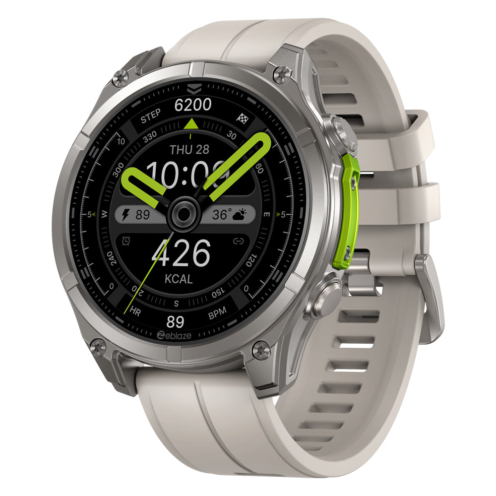 Zeblaze VIBE 8 appel vocal montre intelligente 1.43 "AMOLED affichage fréquence cardiaque pression artérielle Modes multisports montre intelligente