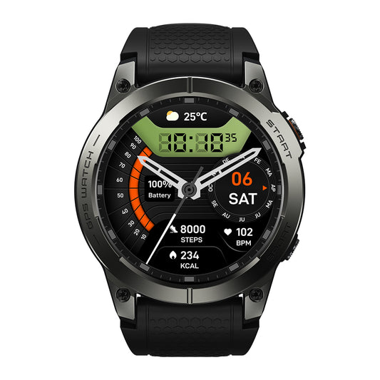 Zeblaze Stratos 3 Pro GPS montre intelligente GPS intégré 1.43 ''AMOLED affichage Bluetooth appels téléphoniques pour homme