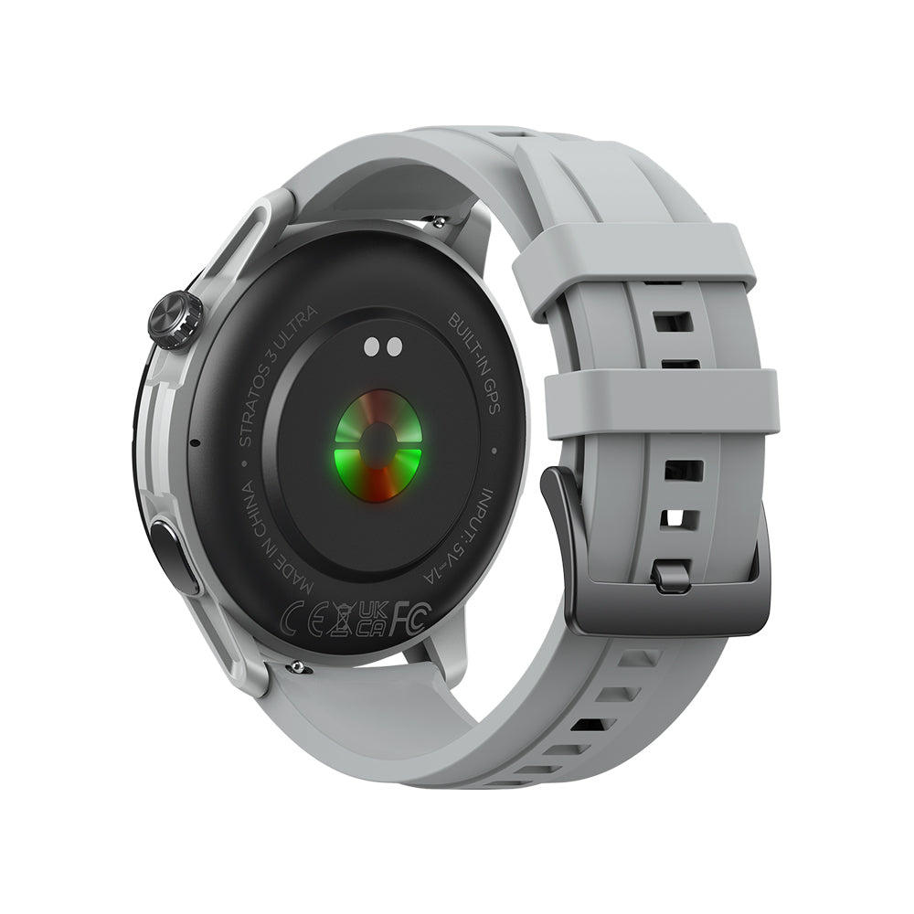 Zeblaze-Montre intelligente GPS Stratos 3 Ultra, bande touristique intégrée, GNSS, boussole, altimètre barométrique, 5 iko, longue durée de vie de la batterie