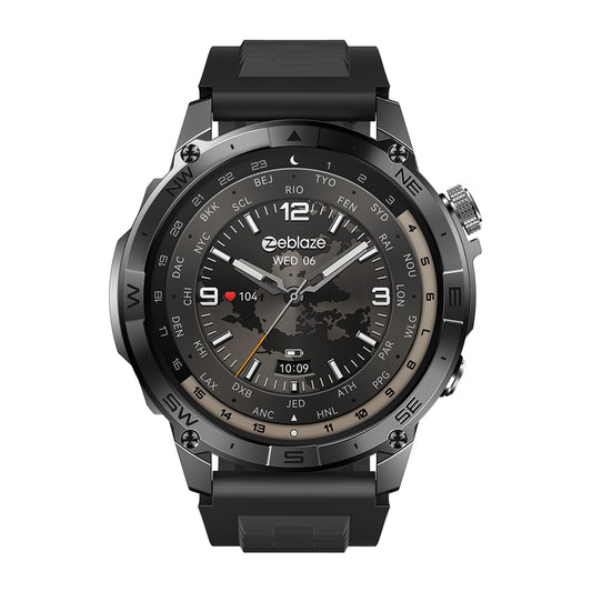 Zeblaze Stratos 2 Plus GPS montre intelligente 1.43 ''AMOLED affichage boussole altimètre barométrique Bluetooth appels téléphoniques Smartwatch