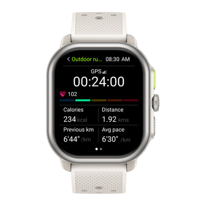 Zeblaze Beyond 3 PRO GPS 2.15 ''AMOLED Display GPS intégré et importation d'itinéraire Faire/recevoir des appels téléphoniques Smartwatch