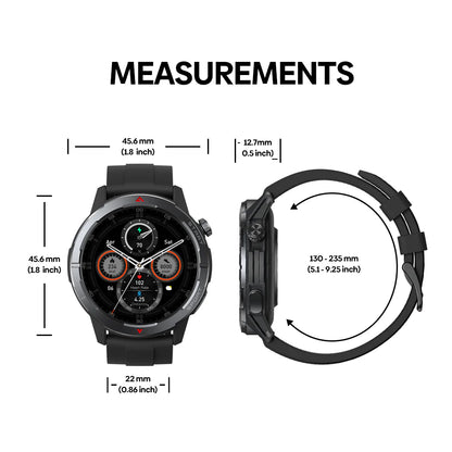 Zeblaze-Montre intelligente GPS Stratos 3 Ultra, bande touristique intégrée, GNSS, boussole, altimètre barométrique, 5 iko, longue durée de vie de la batterie