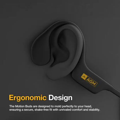 Écouteurs AGM Motion | Étanchéité IP68 | Écouteurs d'entraînement à la natation | Casques Bluetooth | Casque sans fil à conduction osseuse
