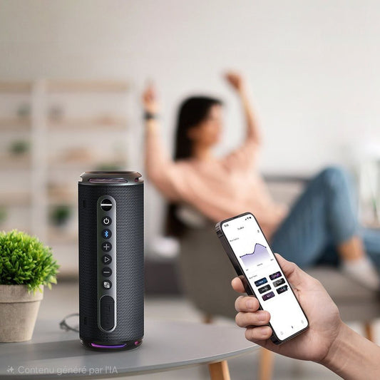 Tronsmart T7 Lite  + Housse - 24 Watt - 24 heures d'autonomie - IPX7 -Ultra compact et portable