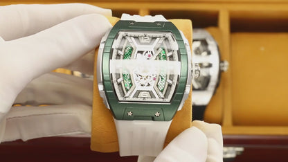 SKMEI  - Montre automatique , en silicone, étanche à 30 m, lumineuses