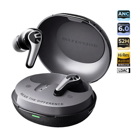 Écouteurs sans fil SOUNDPEATS C30, Hi-Res Audio, ANC hybride -52 dB, Bluetooth 6.0, jusqu’à 52 h d’autonomie