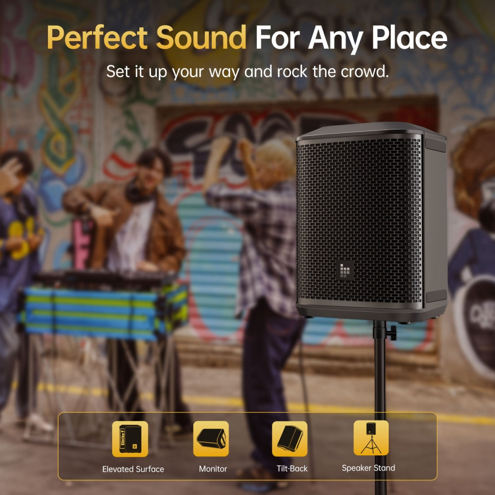 Tronsmart Hytune S1 - Système de sonorisation portable tout-en-un  + 2 Micro baladeurs + Trépied