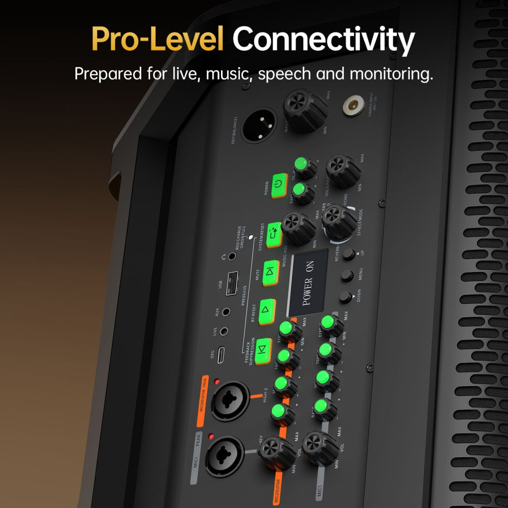 Tronsmart Hytune S1 - Système de sonorisation portable tout-en-un  + 2 Micro baladeurs + Trépied