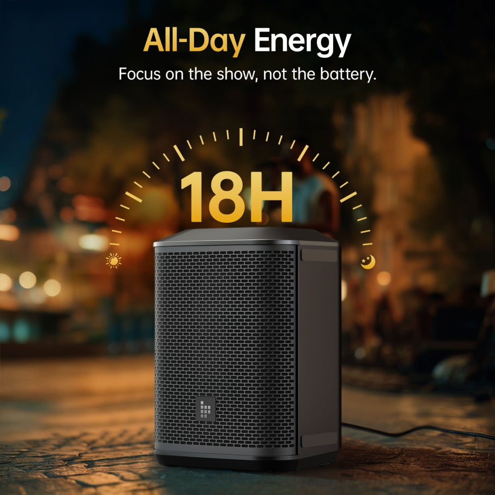 Tronsmart Hytune S1 - Système de sonorisation portable tout-en-un  + 2 Micro baladeurs + Trépied