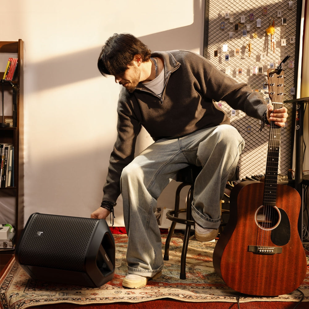 Tronsmart Hytune S1 - Système de sonorisation portable tout-en-un  + 2 Micro baladeurs + Trépied